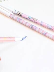 MOKA 6pcs Cartoon Graphic Gel Pen - Coral Pink - View 3