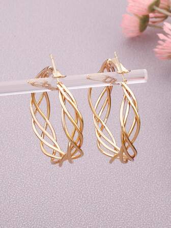 Hollow Out Hoop örhängen