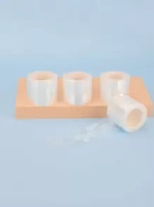 4pcs Disposable Dustproof 4cm Wide Eyebrow Microblading, Permanent Makeup Protection Film - White - View 1