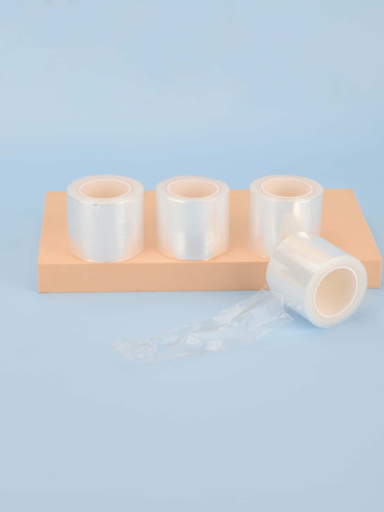 4pcs Disposable Dustproof 4cm Wide Eyebrow Microblading, Permanent Makeup Protection Film - White - View 1