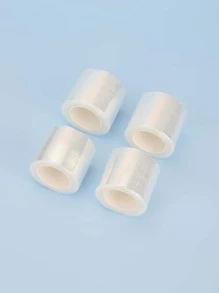 4pcs Disposable Dustproof 4cm Wide Eyebrow Microblading, Permanent Makeup Protection Film - White - View 2