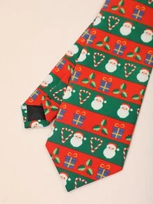 Hombres Caja de regalo Papá Noel de Navidad & con cordón - Multicolor - Ver 3