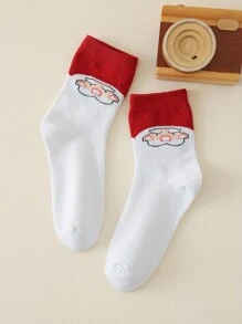 Men Cartoon Graphic Crew Socks - Multicolor - View 2