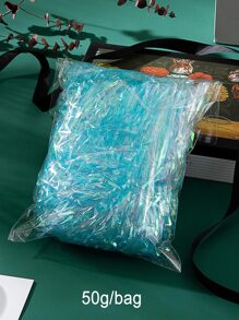 1 pieza Papel de rafia de relleno de regalo holográfico - Multicolor - Ver 3