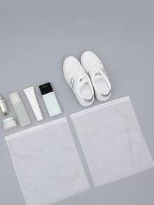 5pcs Disposable Plain Shoes Storage Bag - White - View 6