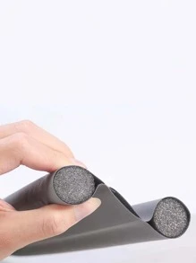 1pc Solid Door Seam Sealing Tape,Door Sealing Strip, Door Draft Stopper, Under Door Draft Blocker - Grey - View 3