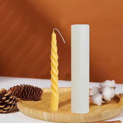 1入組蠟燭設計DIY矽膠模具