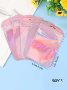 50pcs Jewelry Storage Bag, Gift For Valentine's Day - Pink - View 3