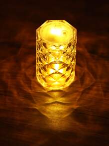 1 pieza Luz de la decoración con textura transparente - Amarillo - Ver 8