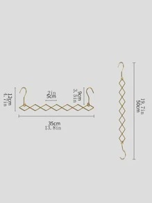 1pc Geometric Shaped Drying Rack - Gold - View 10