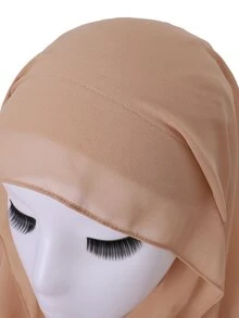 Tie Back Hijab - Khaki - View 4
