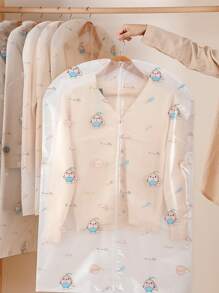 1pc Cartoon Graphic Clothing Cover - Clear - View 2