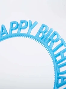 12pcs Letter Decor Random Color Party Headband