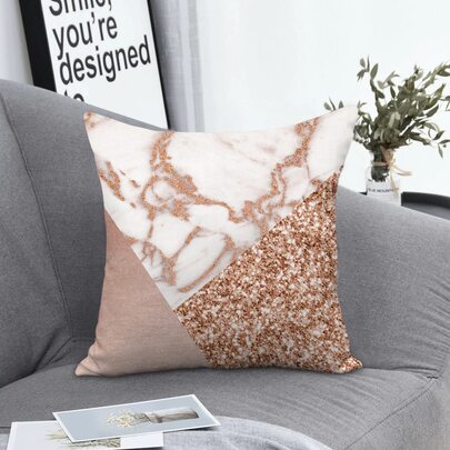 Marble Pattern Cushion Cover Without Filler