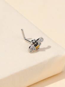 水鑽細節蜜蜂裝飾鼻釘銅受歡迎穿孔身體鏈禮品適合女士和男士 - 彩色 - 查看 3