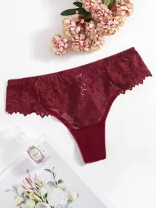 SHEIN Floral Lace Panty, Sexy Lingerie