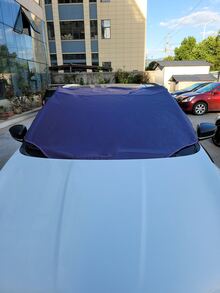 1pc Car Front Windshield Sunshade - Purple - View 2