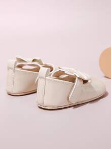 Infant Bow Decor Mary Jane Flats - Beige - View 3