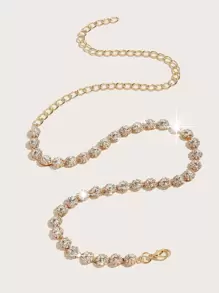 Rhinestone Decor Chain Belt Party Halloween Summer, School Fall, Autumn, Halloween