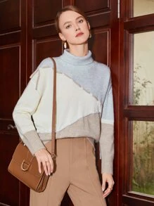 MOTF PREMIUM CASHMERE CONTRAST STITCH JUMPER - Multicolor - View 2