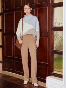 MOTF PREMIUM CASHMERE CONTRAST STITCH JUMPER - Multicolor - View 8