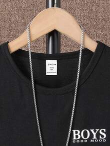 Boys Letter Graphic Tank Top - Black - View 4