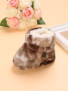 Baby Tie Dye Drawstring Front Thermal Lined Snow Boots - Multicolor - View 4