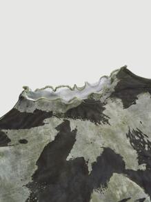 SHEIN MOD Áo nữ Xù nhỏ Con số Cà vạt nhuộm Giải trí - Nhiều màu - Xem 3