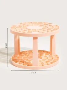 1入組可拆卸化妝刷收納架,彩妝藝術刷,空氣晾乾支架,圓化妝刷整理架,化妝刷,筆,鉛筆,眼線筆,化妝刷