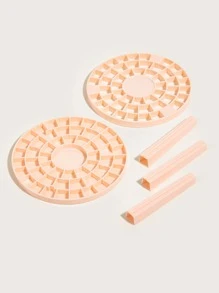 1入組可拆卸化妝刷收納架,彩妝藝術刷,空氣晾乾支架,圓化妝刷整理架,化妝刷,筆,鉛筆,眼線筆,化妝刷