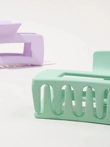 6入組素色髮爪 - 彩色 - 查看 4