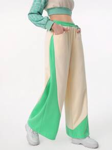 Gabriella Mavri Colourblock Elastic Waist Joggers - Multicolor - View 1