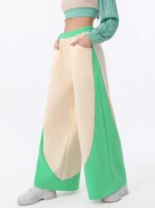 Gabriella Mavri Colourblock Elastic Waist Joggers - Multicolor - View 5