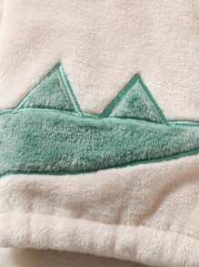 SHEIN Young Boy Cartoon Embroidery Flannel Pullover & Sweatpants - Multicolor - View 6