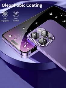 2 片螢幕隱私保護膜和 2 片鏡頭保護膜相容於 iPhone，私人螢幕保護貼相容 iPhone15/15Plus/15Pro/15Promax - 黑色 - 查看 6