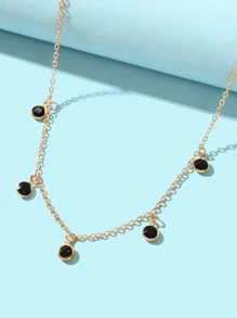 Vòng cổ quyến rũ rhinestone - Vàng - Xem 4