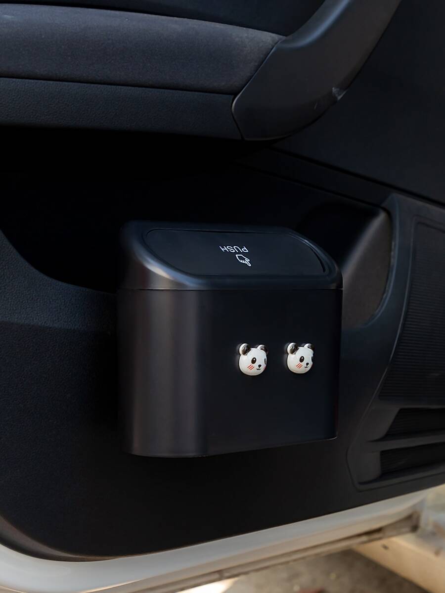 1 pieza Papeleras para coche con diseño de panda - Multicolor - Ver 1