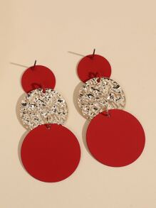 Hoa tai thả tròn - Đỏ - Xem 5