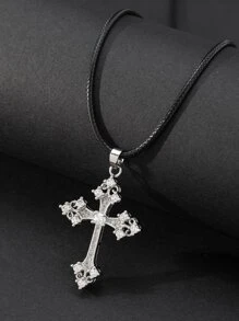 1PC Đá Cubic Zirconia Chéo Vòng Cổ Trang Sức Đồng - Nhiều màu - Xem 1