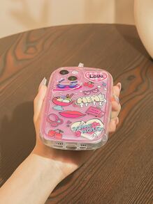 Vỏ điện thoại Cherry và Letters - Nhiều màu - Xem 3