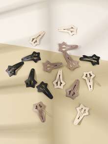 15入組星形髮夾 - 彩色 - 查看 2