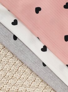 Tops em bé Xù nhỏ Tim Tất cả trên in - Nhiều màu - Xem 5