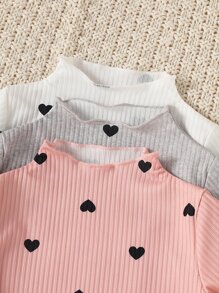 Tops em bé Xù nhỏ Tim Tất cả trên in - Nhiều màu - Xem 6