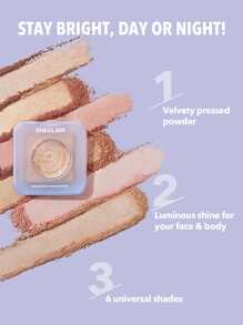 SHEGLAM Moonside Highlighter-Divine Dream 粉狀高光粉 閃光持久亮白不結塊高光粉 高光粉 品牌 美容 化妝 化妝品 適合女性與女孩 完美搭配冬季春季 Y2K 時尚 流行 生日禮物 假期 派對準備就緒 最佳顏色 - Divine Dream - 查看 6