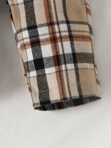 男嬰系帶補丁貼上衣和格紋長褲 - 彩色 - 查看 5