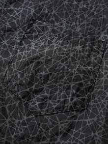 Manfinity Hombres Camisa con estampado con botón delantero - Negro - Ver 8