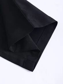 Manfinity Homme 男款格紋撞色口袋下肩襯衫和束口褲,無兜帽版 - 黑色 - 查看 4