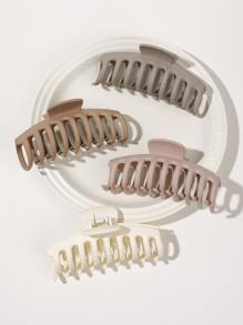 4 piezas Garra de pelo minimalista - Multicolor - Ver 1