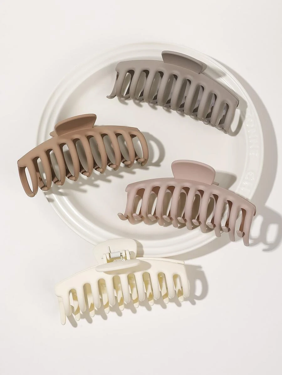 4 piezas Garra de pelo minimalista - Multicolor - Ver 1