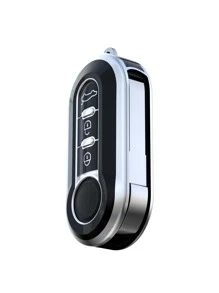Vỏ chìa khóa ô tô tương thích với Fiat, Vỏ chìa khóa Fob - màu đen - Xem 3